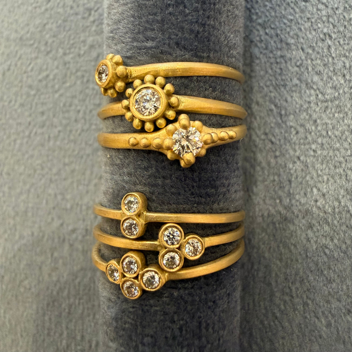 ariel ring with 3mm diamond