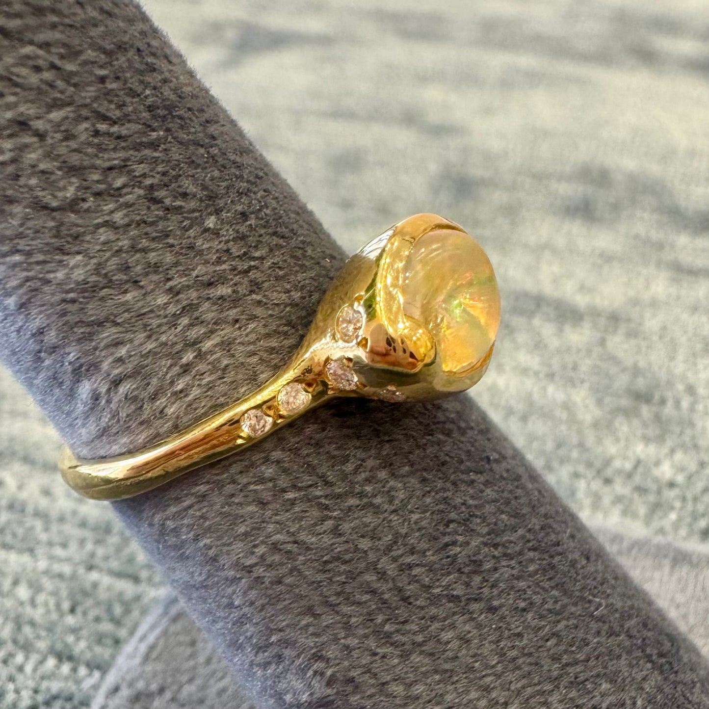 sirius water opal diamond ring