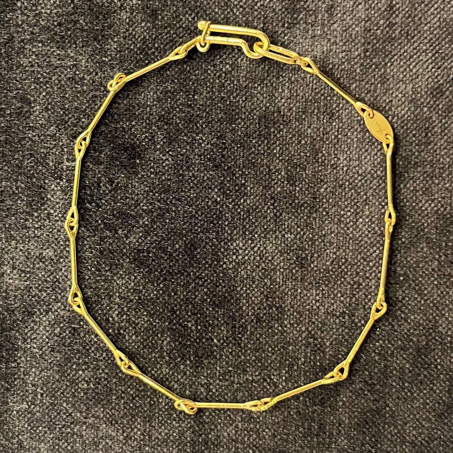 needle eye chain bracelet