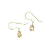 rose cut diamond drop earrings