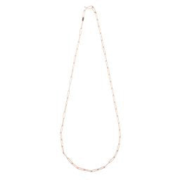 elongated silk link chain