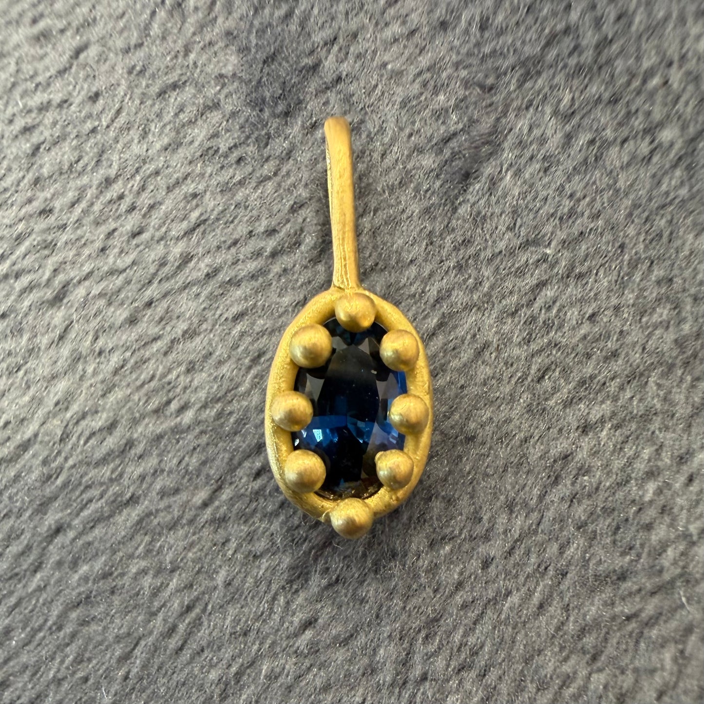 sapphire city pendant charm