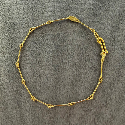 needle eye chain bracelet