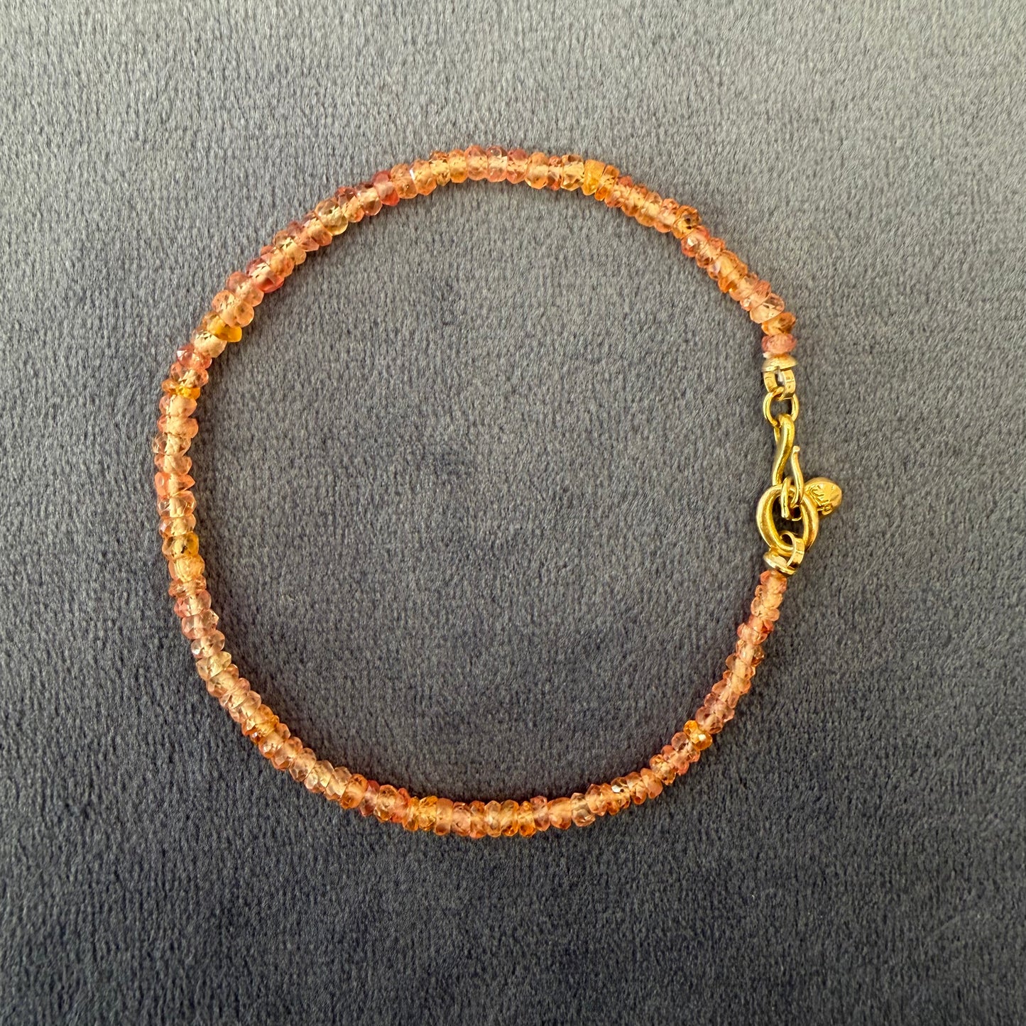 faceted sapphire bracelet