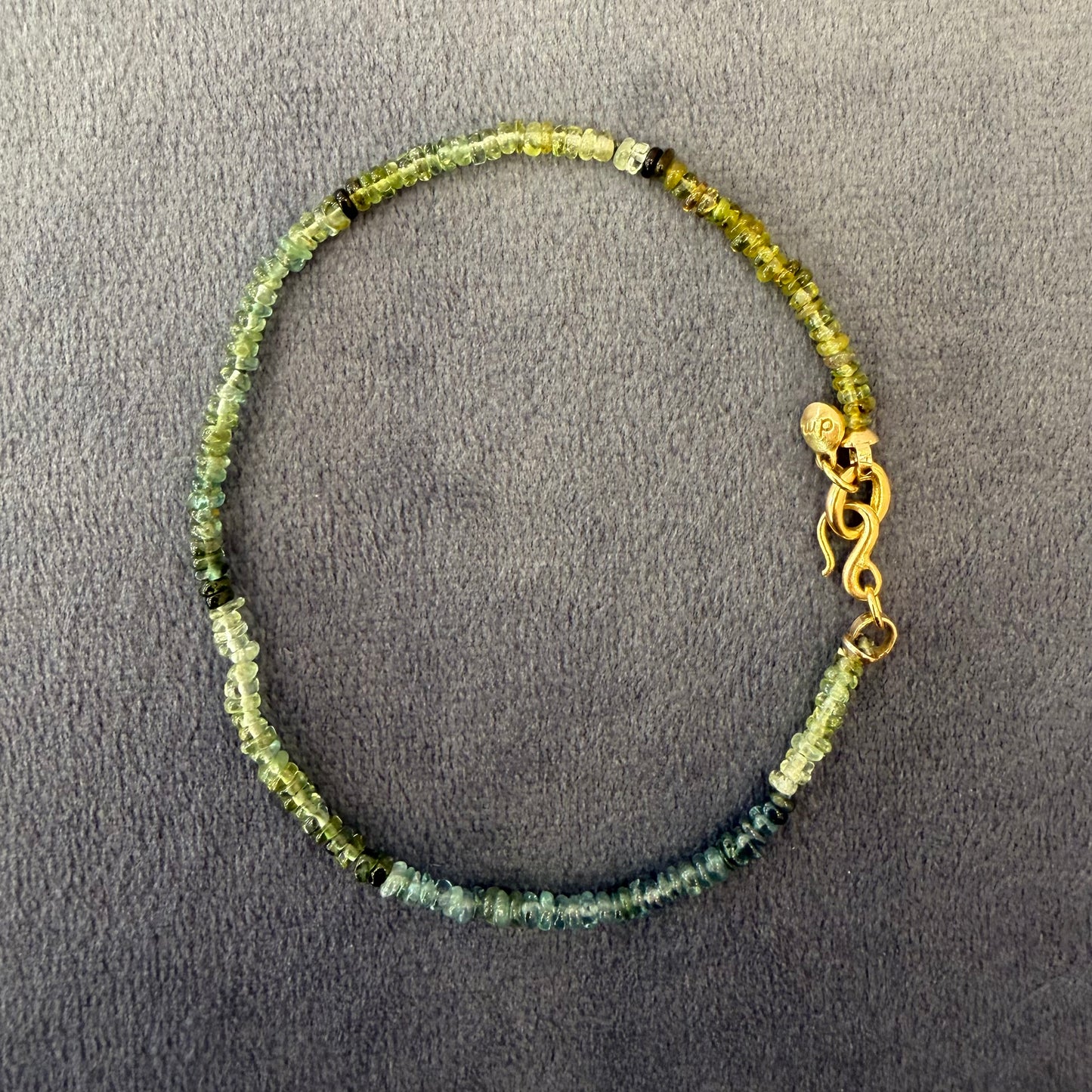 faceted sapphire bracelet