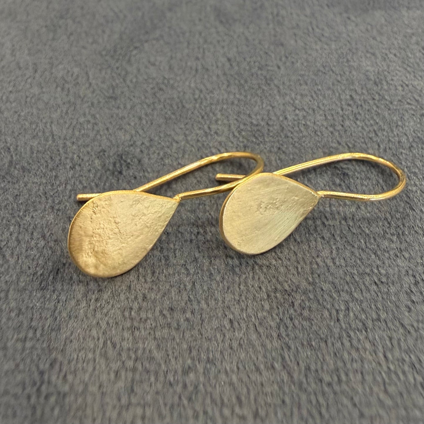 parchment teardrop earrings