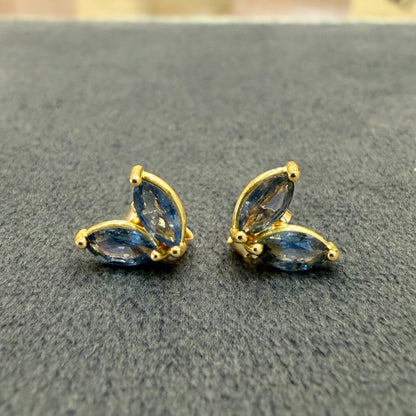 dual marquis sapphire earrings
