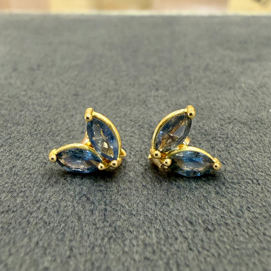 dual marquis sapphire earrings