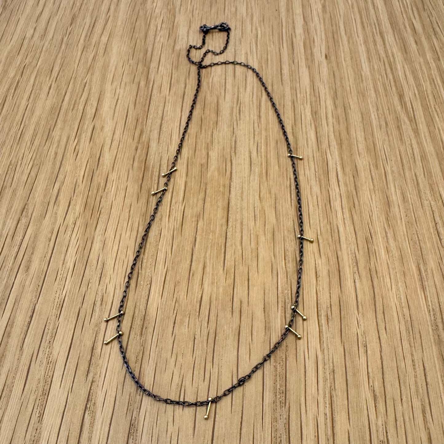 pinned necklace - two toned