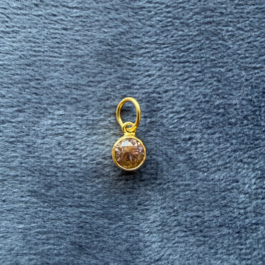 pink tourmaline charm
