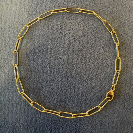oblong chain bracelet