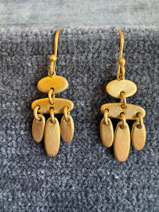 rain earrings - five fringe