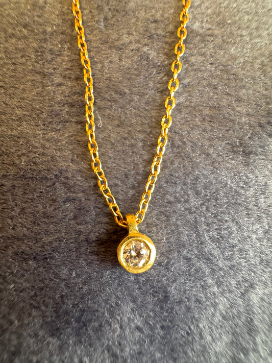 micro diamond pendant - small
