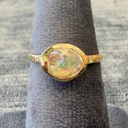 sirius water opal diamond ring