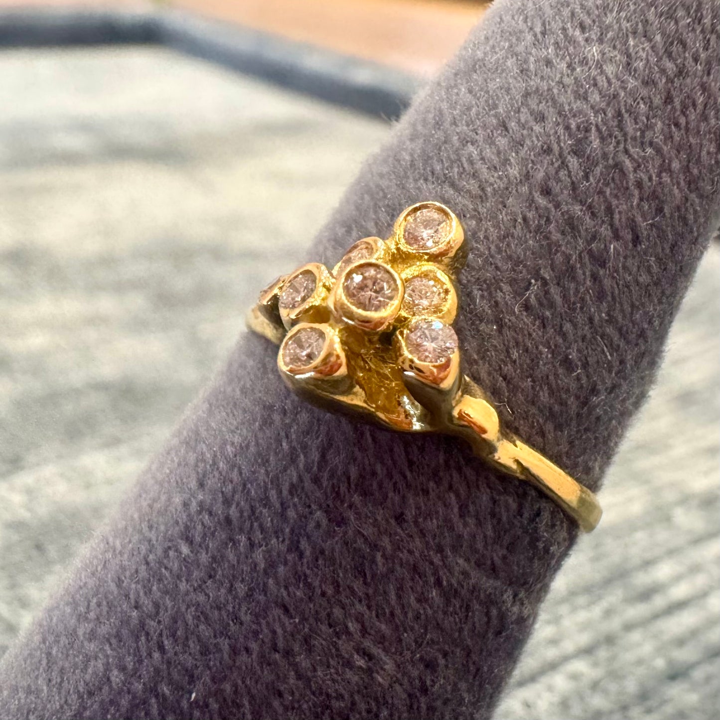 diamond cluster ring