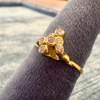 diamond cluster ring