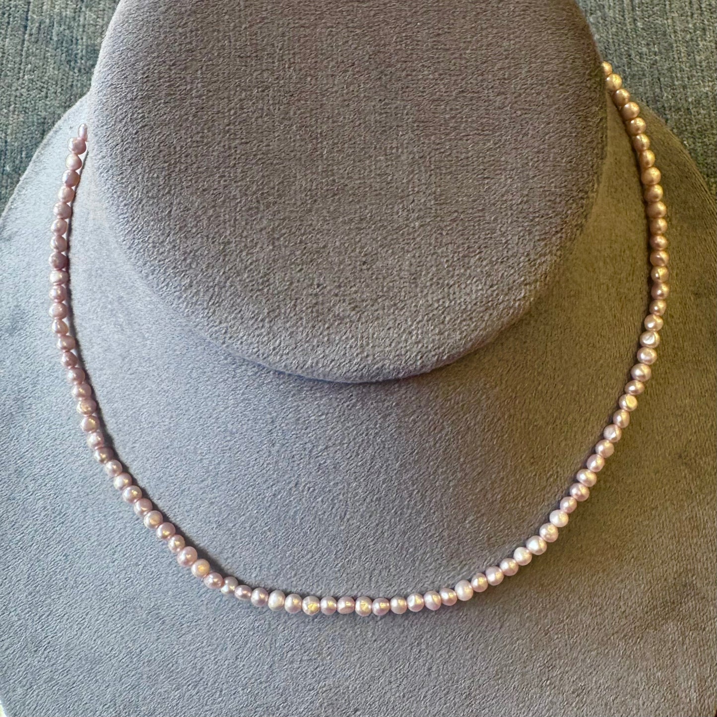 lavender pearl necklace