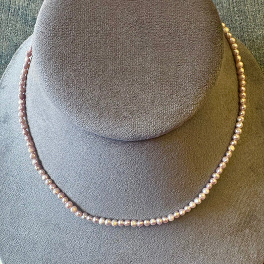 lavender pearl necklace