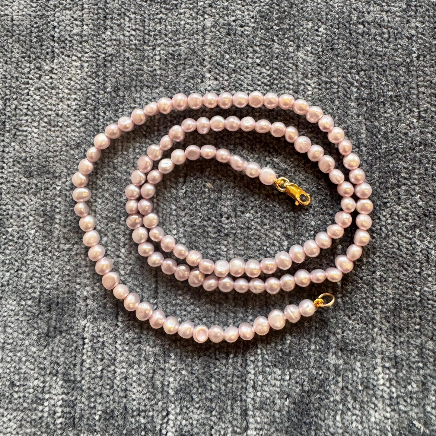 lavender pearl necklace