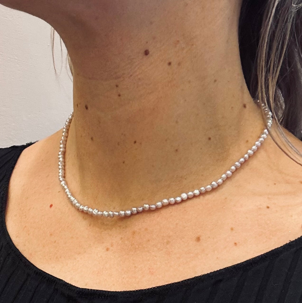 lavender pearl necklace