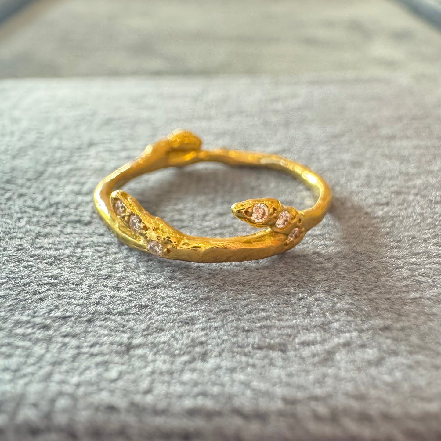 diamond budded branch ring (large)