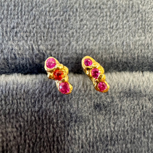 ruby cloud studs