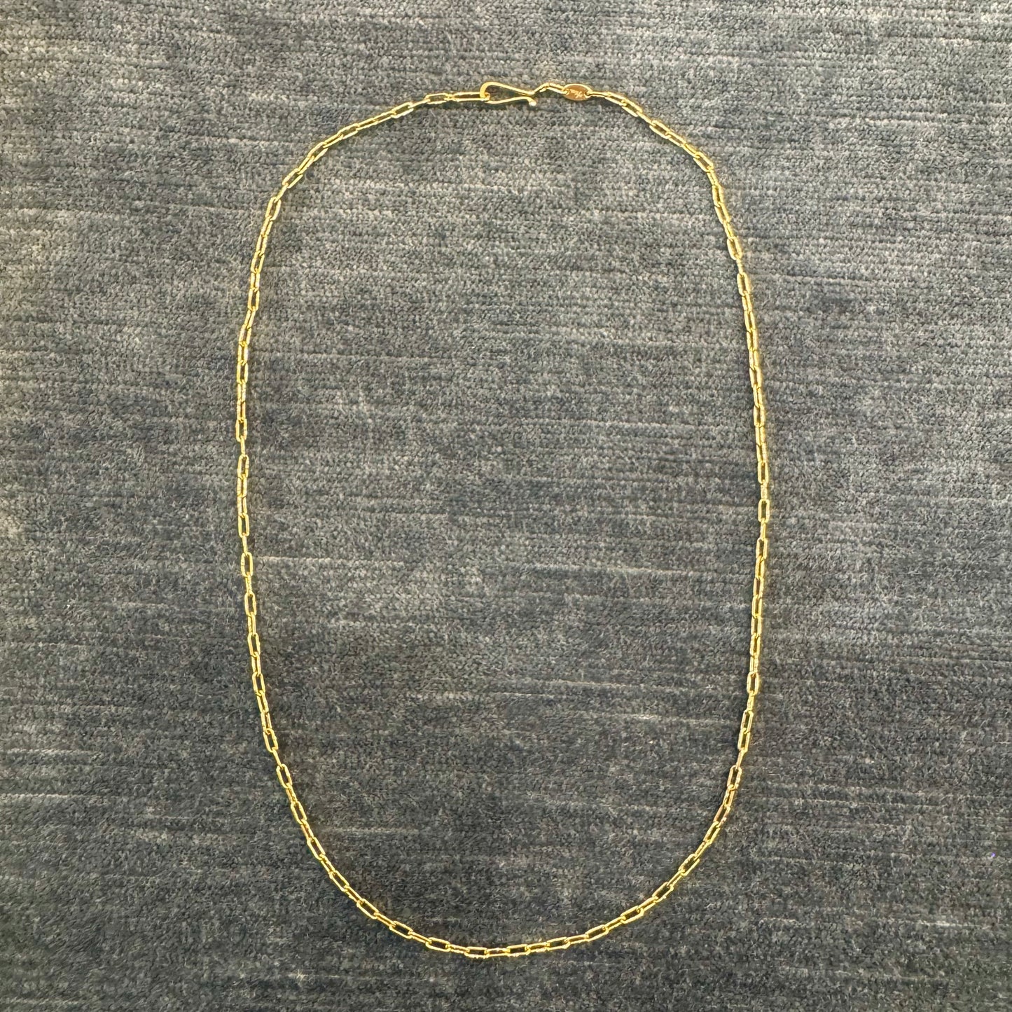 silk link chain necklace