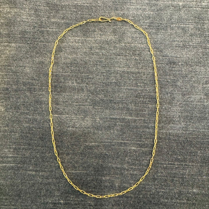 silk link chain necklace