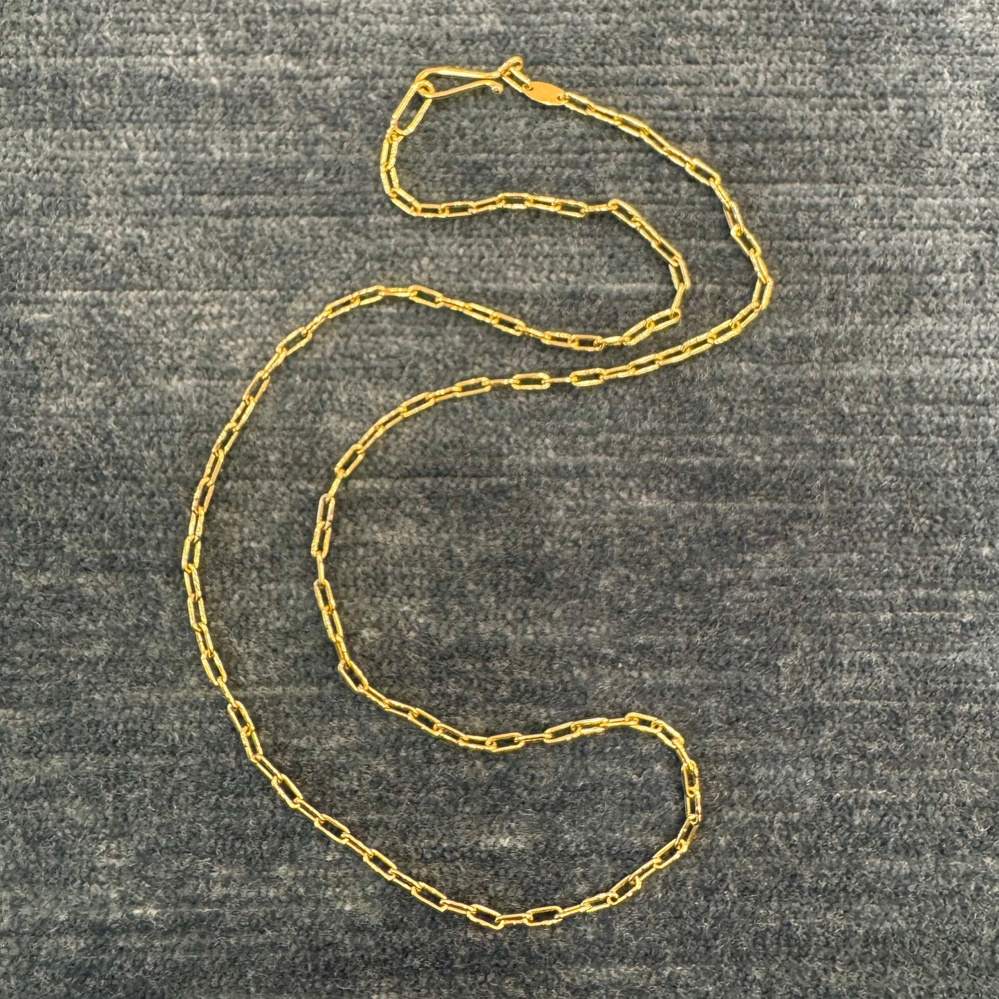 silk link chain necklace
