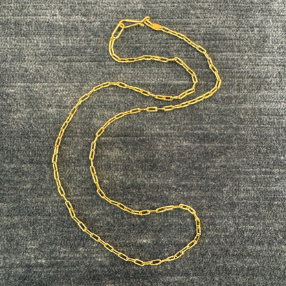 silk link chain necklace