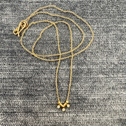 diamond trio necklace