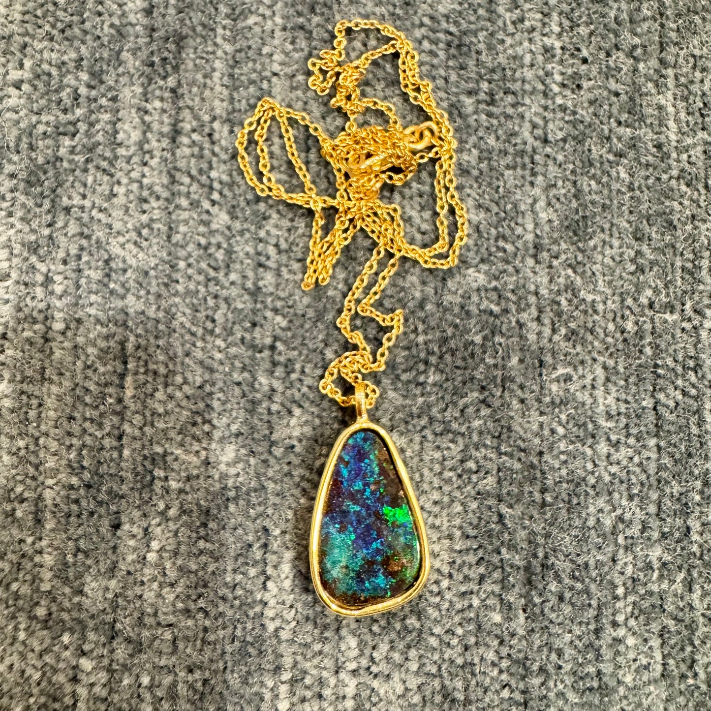 starry night opal pendant