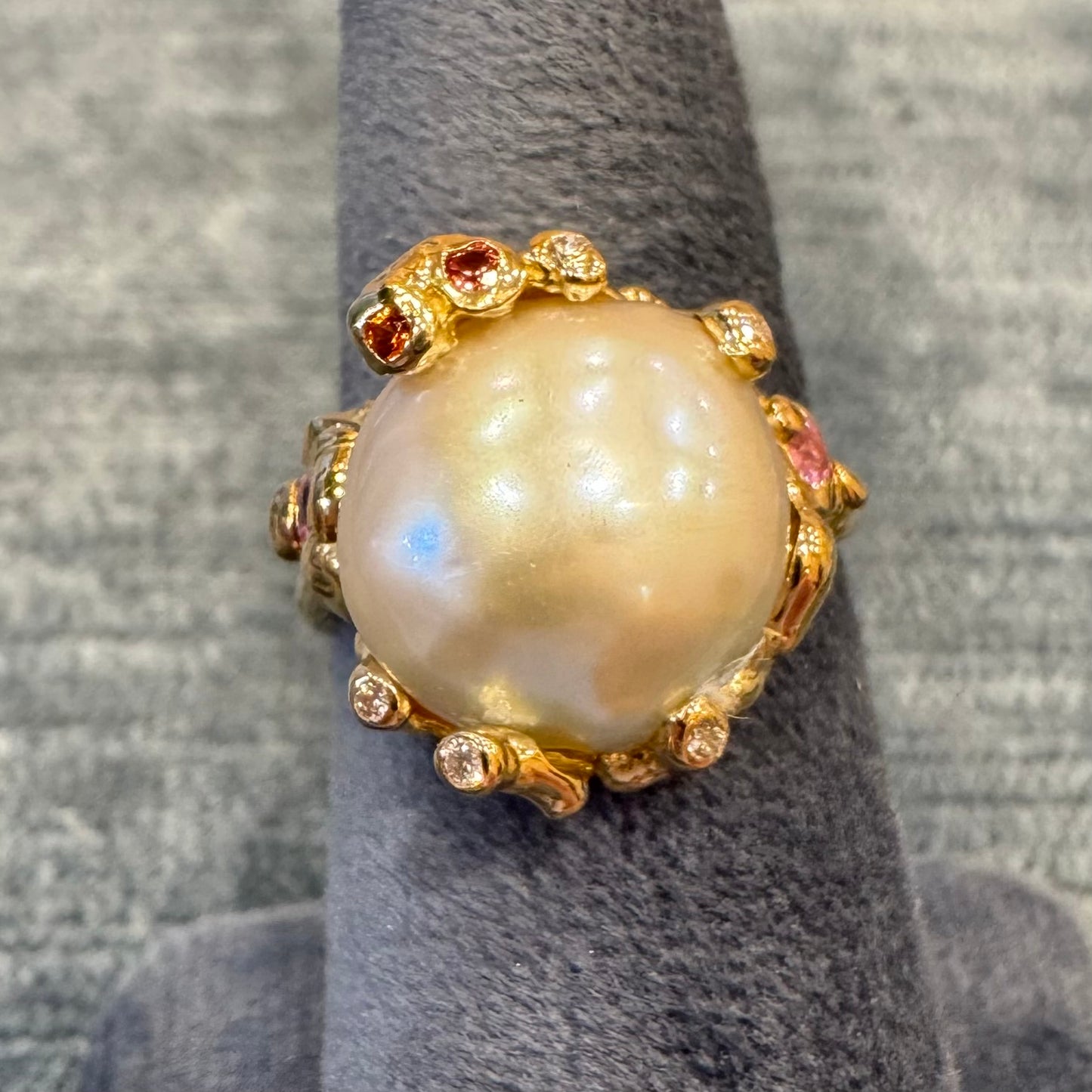 neptune's japanese biwa pearl ring