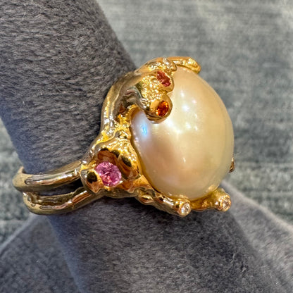 neptune's japanese biwa pearl ring