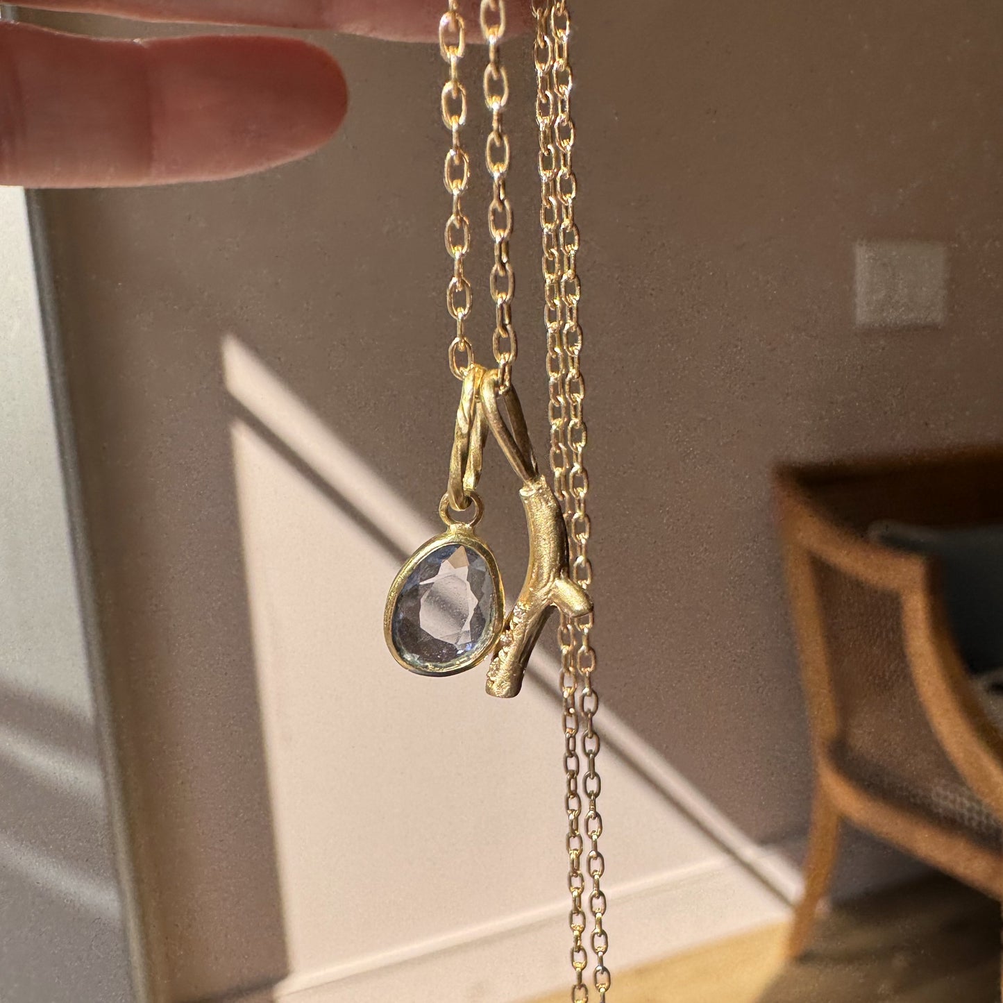 pave branch pendant