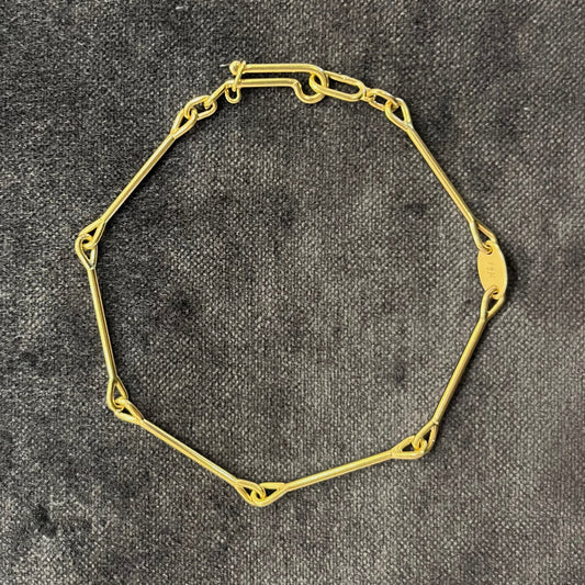 needle eye chain bracelet - heavy weight