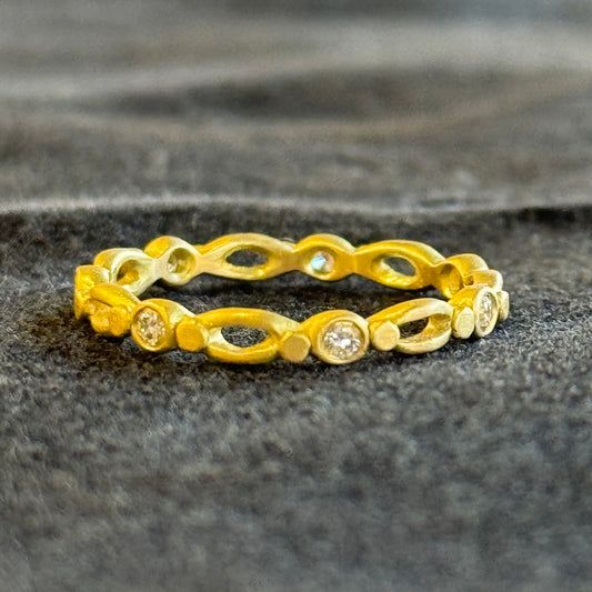 goddess band - small with diamonds