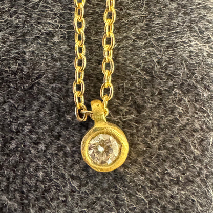 micro diamond pendant - small
