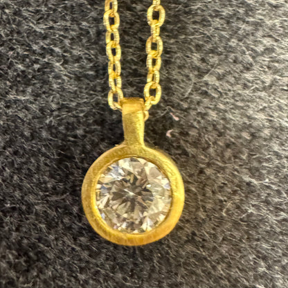 micro diamond pendant - large