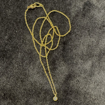 micro diamond pendant - small