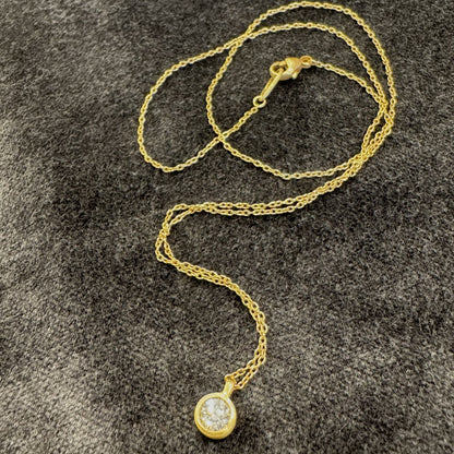 micro diamond pendant - large