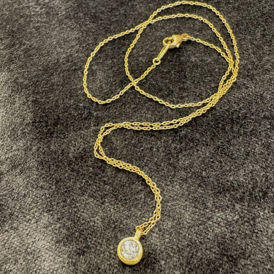 micro diamond pendant - large