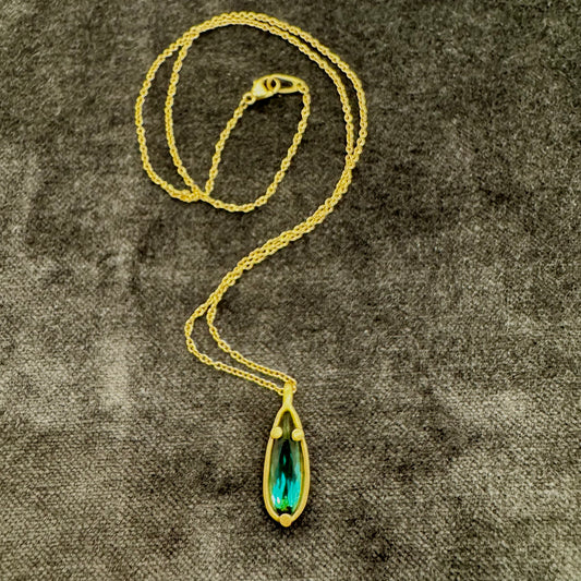 city pendant - tourmaline