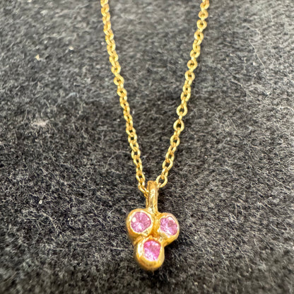 ruby sea anemone pendant