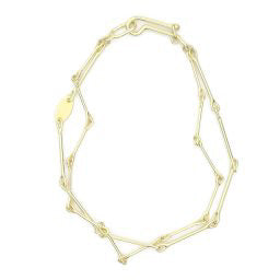 needle eye chain bracelet - double strand