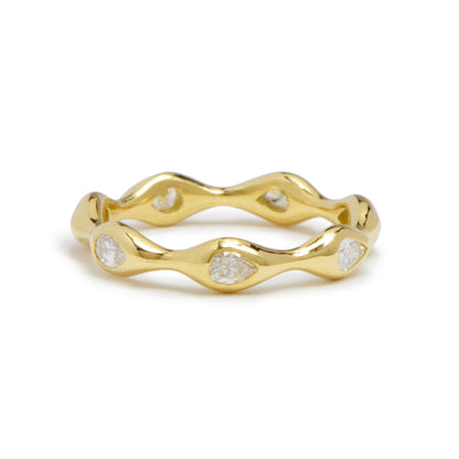 diamond shape eternity - pear