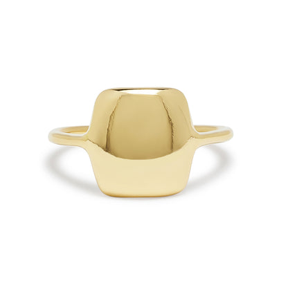 carved signet ring - rectangular